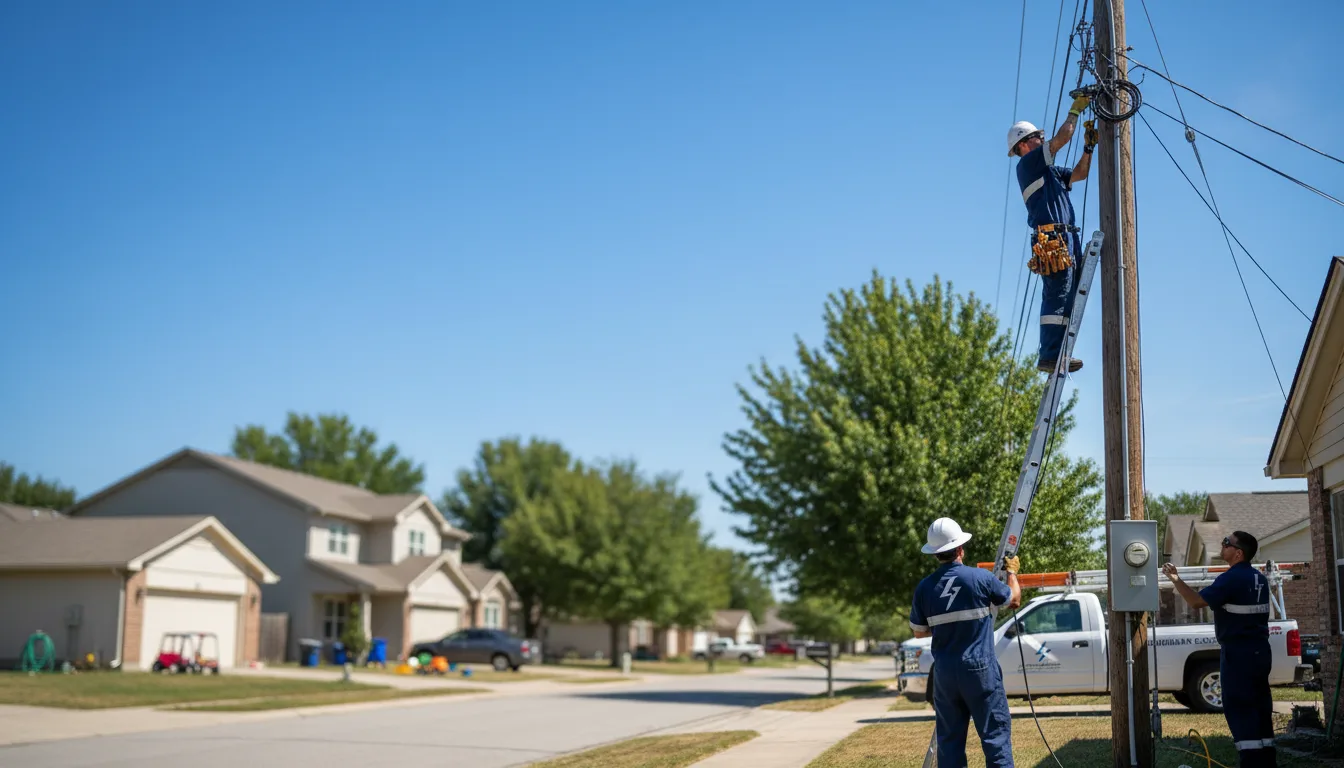 Residential electrician providing installation services in Centertown, MO